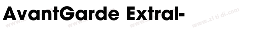 AvantGarde Extral字体转换